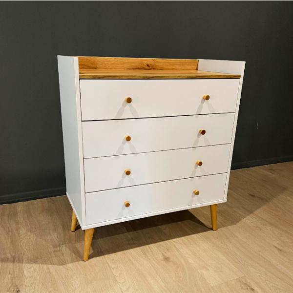 Комод Mobicasa 4 Asgard 96 x 82 x 40см/ ДСП/ Белый photo 7