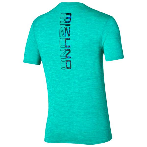 Tricou pentru bărbați Mizuno j2gaa508 100% poliester/ Blue photo 2 Tricou pentru bărbați Mizuno j2gaa508 100% poliester/ Blue photo 2