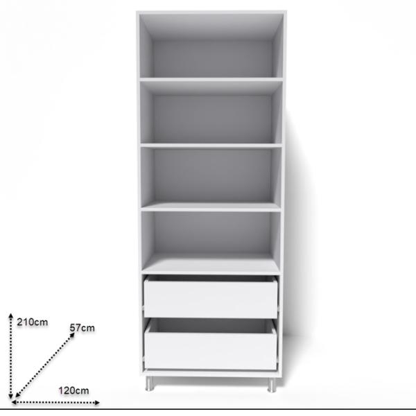 Dulap Smartex N10  120 x 57 x 210 / DSP / White photo 2 Dulap Smartex N10  120 x 57 x 210 / DSP / White photo 2