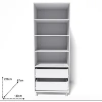 Dulap Smartex N10 120 x 57 x 210 / DSP / White photo 2