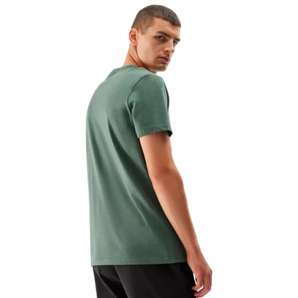 Tricou pentru bărbați 4F 4faw23ttshm0872 100% bumbac/ Green photo 2