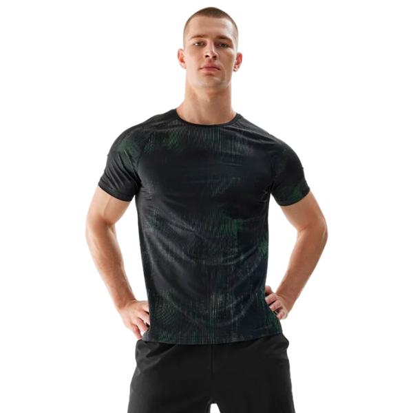 Tricou pentru bărbați 4F 4faw23tftsm455 12% elastan/ Multicolor photo 2