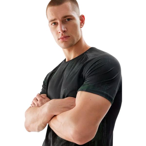 Tricou pentru bărbați 4F 4faw23tftsm455 12% elastan/ Multicolor photo 4