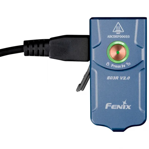 Lanternă Fenix Flashlight E03R V2.0 Blue photo 4