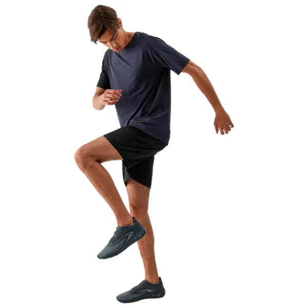 Футболка для мужчин 4F 4faw23tftsm452 12% эластан/ Blue photo 4