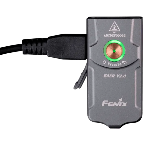 Lanternă Fenix Flashlight E03R V2.0 Grey photo 4
