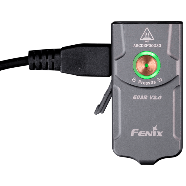 Lanternă Fenix Flashlight E03R V2.0 Grey photo 4