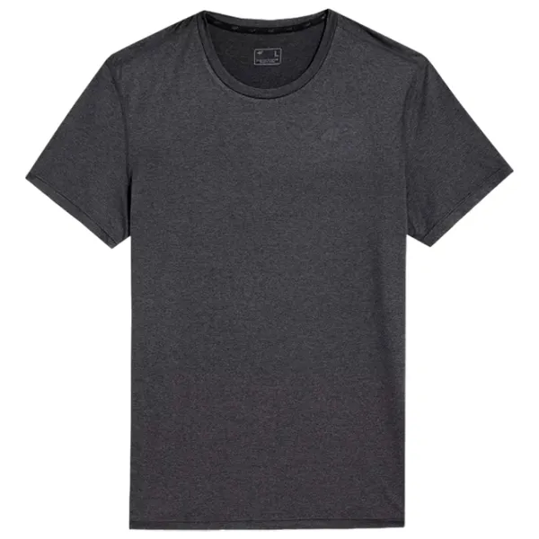 Tricou pentru bărbați 4F 4faw23tftsm449 90% poliester/ Black photo 1