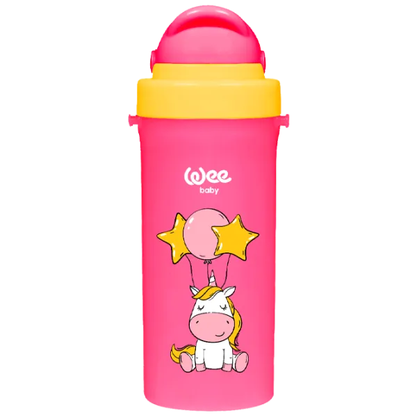 Бутылочка с соломинкой WeeBaby 8690797108960 300 мл 12 месяцев/ Полипропилен/ Разноцветный photo 1