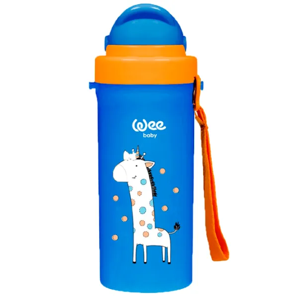 Бутылочка с соломинкой WeeBaby 8690797108960 300 мл 12 месяцев/ Полипропилен/ Разноцветный photo 4