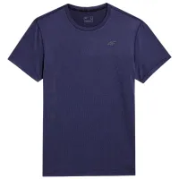 Tricou pentru bărbați 4F 4faw23tftsm449 90% poliester/ Blue