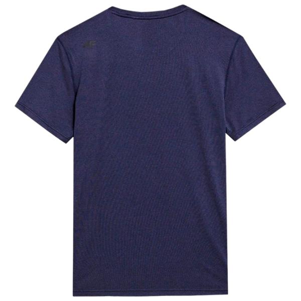 Tricou pentru bărbați 4F 4faw23tftsm449 90% poliester/ Blue photo 2