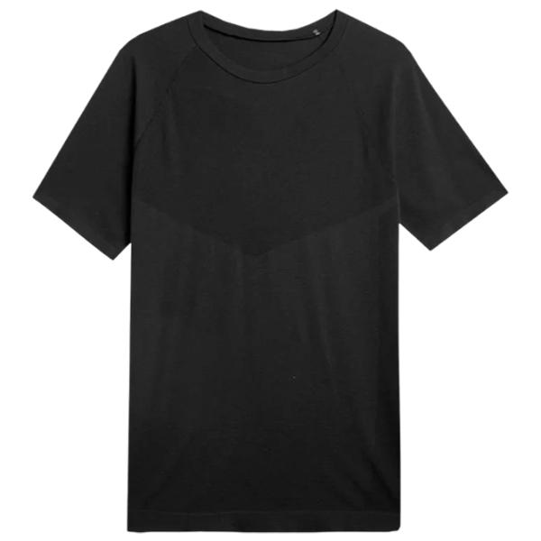 Tricou pentru bărbați 4F 4faw23tftsm435 100% poliamidă/ Black photo 1