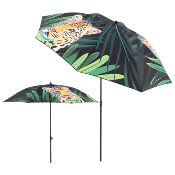 Umbrelă de grădină Jumi Tiger Multicolor Green photo 4