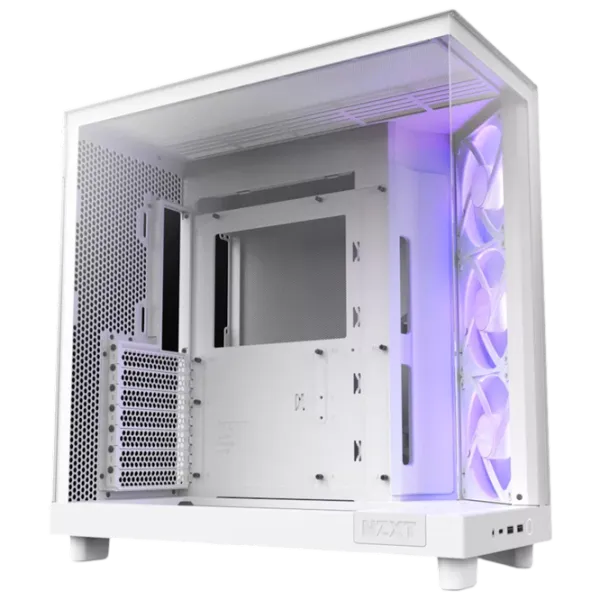 Корпус NZXT H6 Flow RGB Mid Tower / Белый photo 2