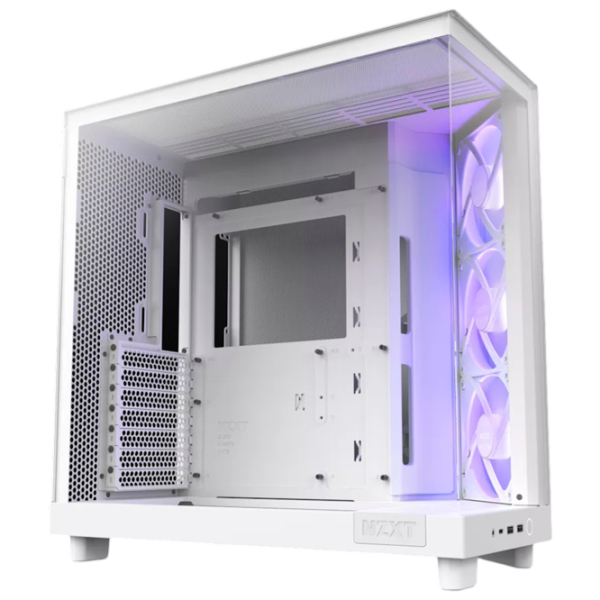 Корпус NZXT H6 Flow RGB Mid Tower / Белый photo 2