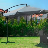 Umbrelă de grădină FunFit 3054 Gray photo 5