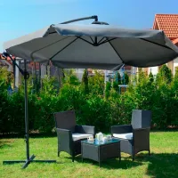 Umbrelă de grădină FunFit 3054 Gray photo 8