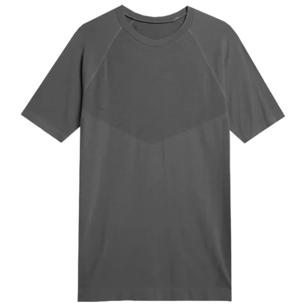 Tricou pentru bărbați 4F 4faw23tftsm435 100% poliamidă/ Gray photo 1 Tricou pentru bărbați 4F 4faw23tftsm435 100% poliamidă/ Gray photo 1