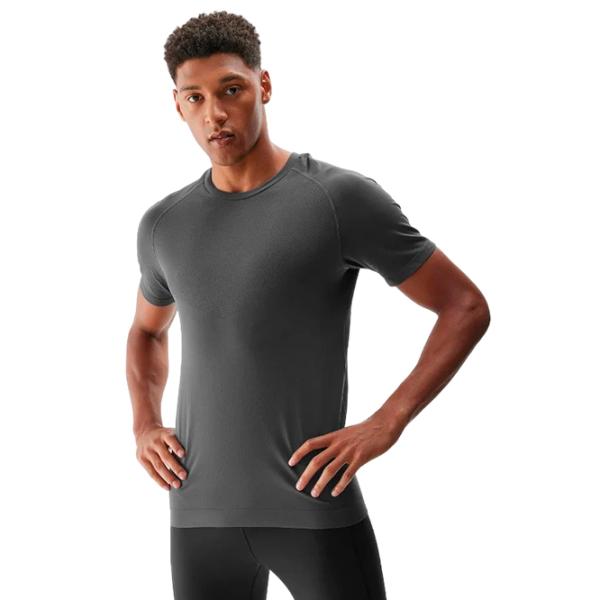 Tricou pentru bărbați 4F 4faw23tftsm435 100% poliamidă/ Gray photo 3 Tricou pentru bărbați 4F 4faw23tftsm435 100% poliamidă/ Gray photo 3