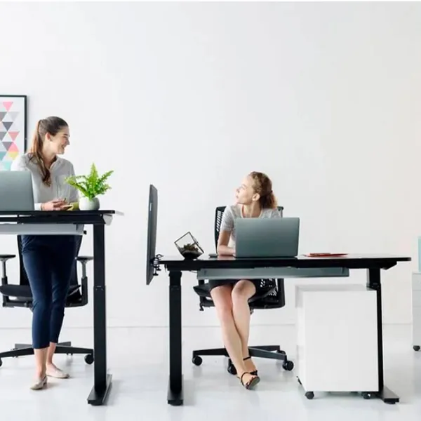 Офисный стол Kulik System E-Table Дерево/ Black photo 6