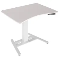 Masă de birou Kulik System E-Table Lemn/ White