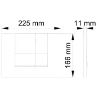 Placă de comandă Visam Alinda Plastic/ Dublă photo 2