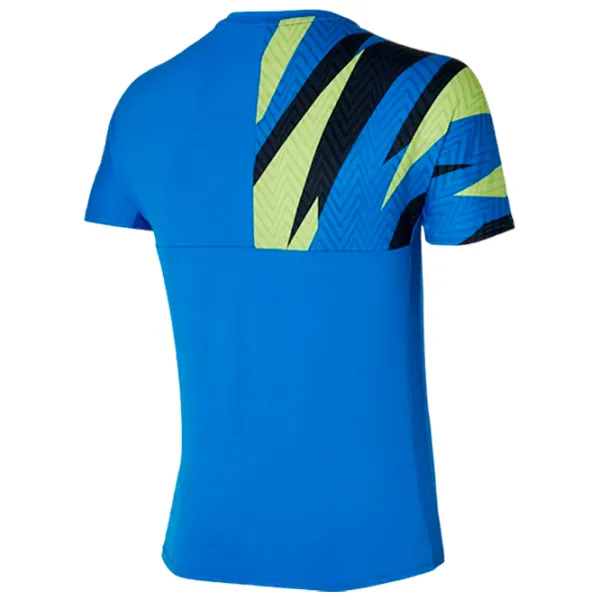 Футболка для мужчин Mizuno 62ga2001 87% полиэстер/ Blue photo 2