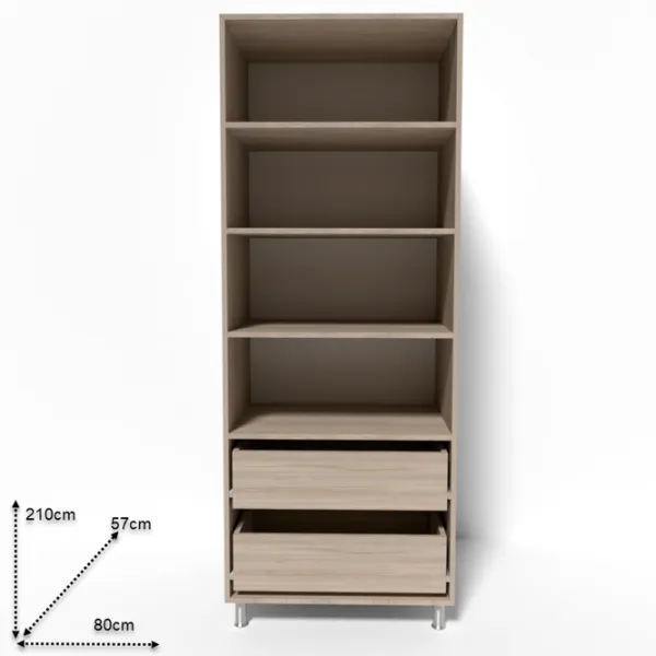 Шкаф Smartex N10  80 x 57см x 210 / ДСП / Дуб светлый photo 2 Шкаф Smartex N10  80 x 57см x 210 / ДСП / Дуб светлый photo 2