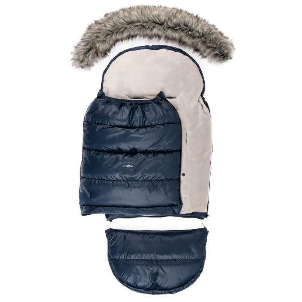 Sac de iarna Zaffiro Grow Up Blană artificială, poliester/ Navy Blue photo 6