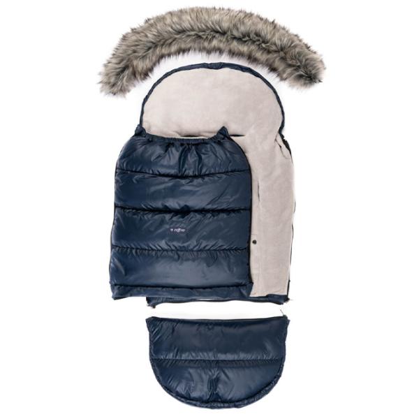 Sac de iarna Zaffiro Grow Up Blană artificială, poliester/ Navy Blue photo 7