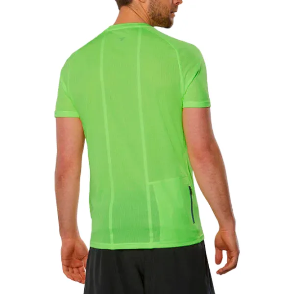 Tricou pentru bărbați Mizuno j2ga2055 100% poliester/ Green photo 2