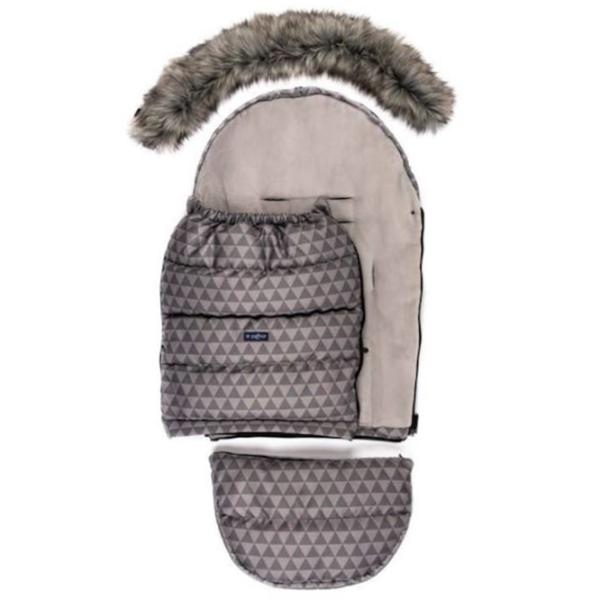 Sac de iarna Zaffiro Grow Up Blană artificială, poliester/ Gray photo 2