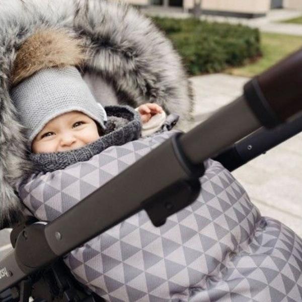 Sac de iarna Zaffiro Grow Up Blană artificială, poliester/ Gray photo 3