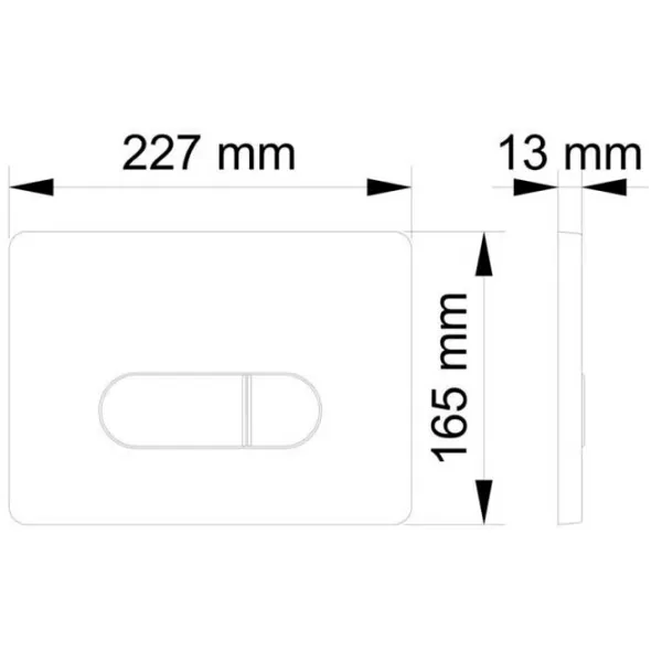 Placă de comandă Visam Siena Plastic/ Dublă photo 2