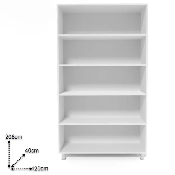 Dulap Smartex N4 120 x 40 x 208 / DSP / White photo 2 Dulap Smartex N4 120 x 40 x 208 / DSP / White photo 2