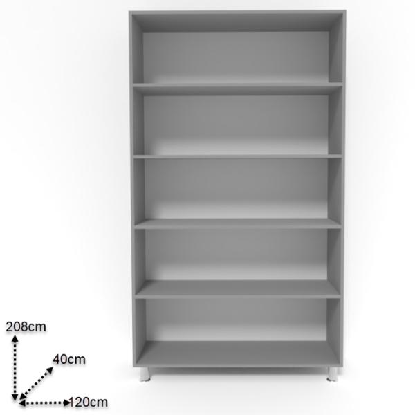 Шкаф Smartex N4 120 x 40см x 208 / ДСП / Графитовый photo 2