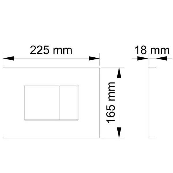 Placă de comandă Visam Efes Plastic/ Dublă photo 2