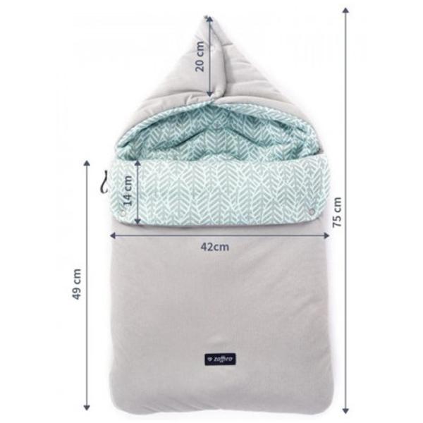 Sac de iarna Zaffiro 5in1 Bumbac/ Mint photo 4