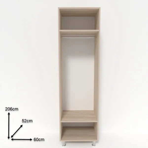 Dulap Smartex N1 60 x 52 x 206 / DSP / Stejar deschis photo 2