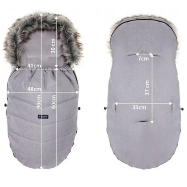 Sac de iarna Zaffiro Frosto Plush Melange Poliester/ Gray photo 2