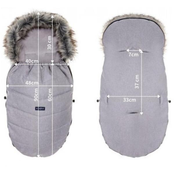 Sac de iarna Zaffiro Frosto Plush Melange Poliester/ Gray photo 2