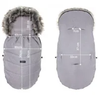 Sac de iarna Zaffiro Frosto Plush Melange Poliester/ Gray photo 2