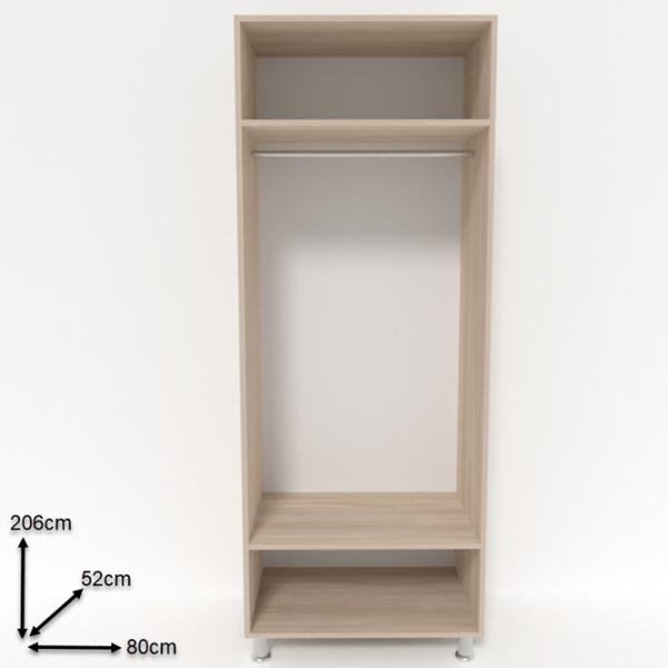 Dulap Smartex N1 80 x 52 x 206 / DSP / Stejar deschis photo 2