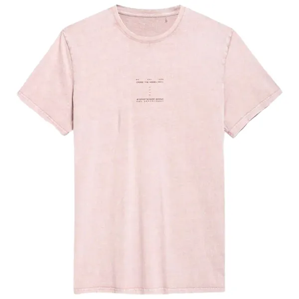 Tricou pentru bărbați 4F 4Fss23ttshm296 100% bumbac/ Pink photo 1