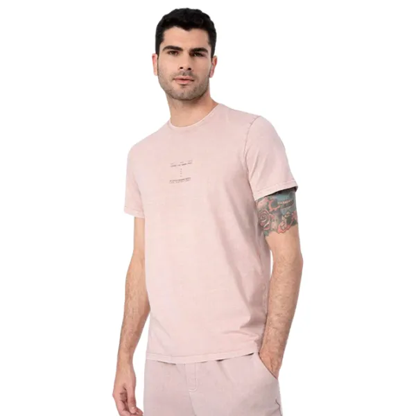 Tricou pentru bărbați 4F 4Fss23ttshm296 100% bumbac/ Pink photo 2