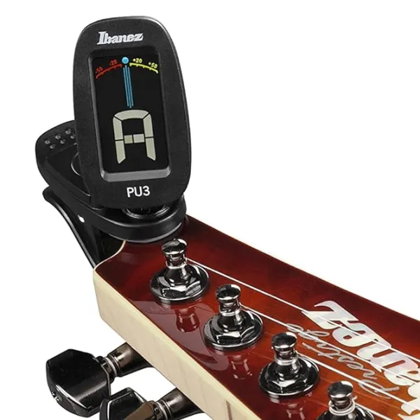 Tuner pentru chitară Ibanez PU3 BK Black/ Plastic photo 2