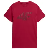 Tricou pentru bărbați 4F 4Fss23ttshm309 100% bumbac/ Red