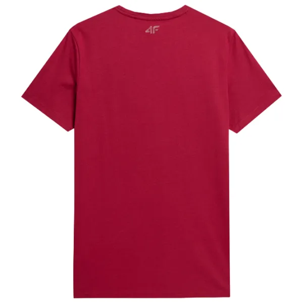 Tricou pentru bărbați 4F 4Fss23ttshm309 100% bumbac/ Red photo 2