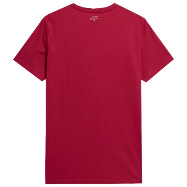Tricou pentru bărbați 4F 4Fss23ttshm309 100% bumbac/ Red photo 2